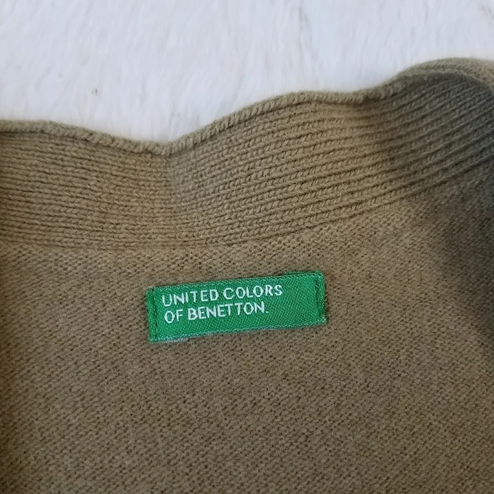United Colors of Benetton Vintage Men's Wool Sweater Vest